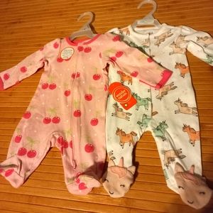 2 Wonder Nation Newborn Sleeper Set